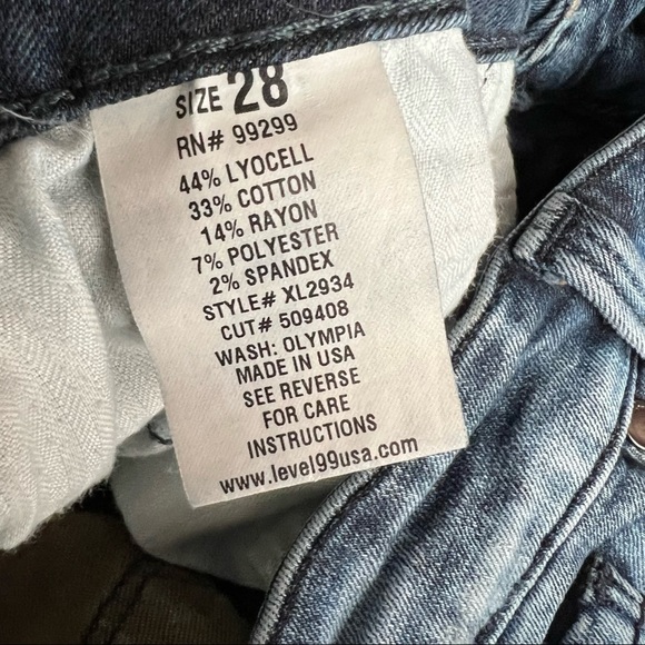 Level 99 Liza skinny blue jeans pants trousers size 28 - Picture 12 of 14